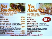 Nos Sandwich / Nos Assiettes