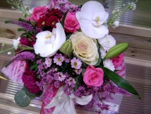 Bouquet dans les tons roses