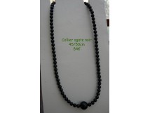 Collier Agate noir 934