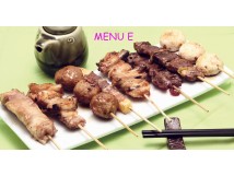 E (8 brochettes)