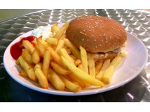 Nos burgers frites