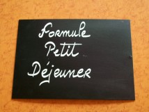 Formule petit déjeuner