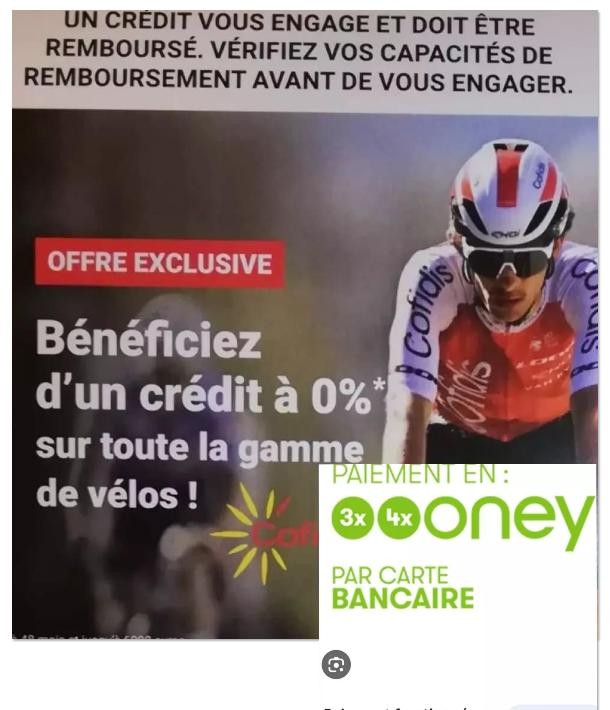 Facilités de paiement chez Carbonne Sport et Cycle !