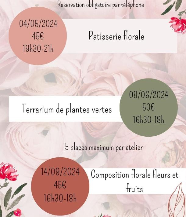 Nos prochains ateliers d