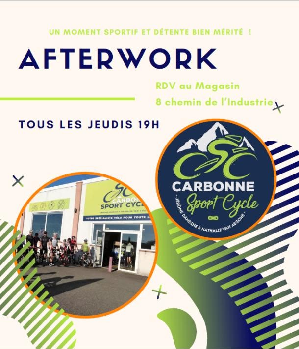 Afterworks cyclistes chez Carbonne Sport Cycle