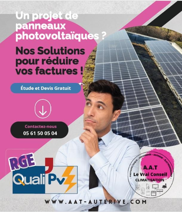 Transformez votre énergie avec les panneaux photovoltaïques avec A.A.T