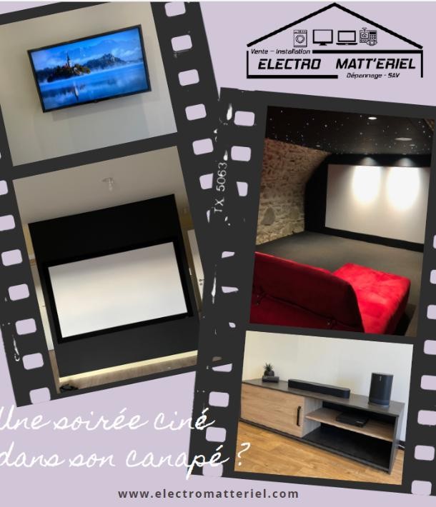 Créez votre salle home cinéma privée avec Electro Matt ériel