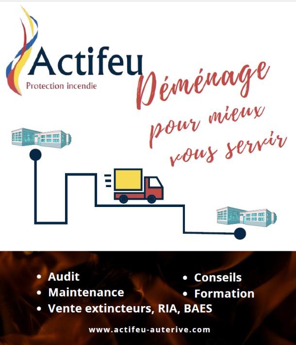 Actifeu déménage prochainement dans de nouveaux locaux !