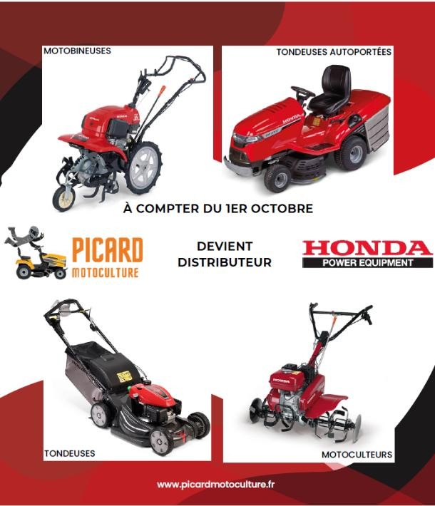 Picard Motoculture devient distributeur Honda Motoculture