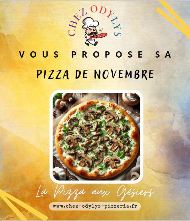 La pizza du mois de novembre chez Odylys