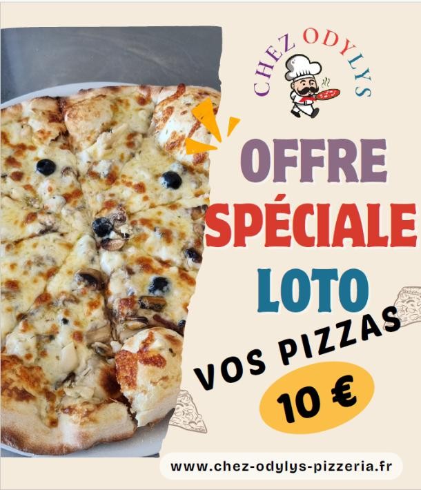 Soirées de loto = Offre spéciale pizzas !