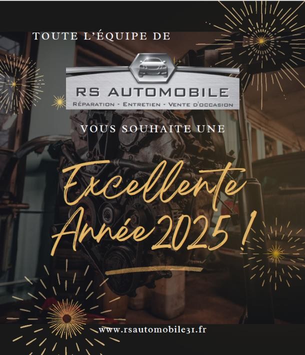 RS Automobile vous souhaite une excellente année 2025 !