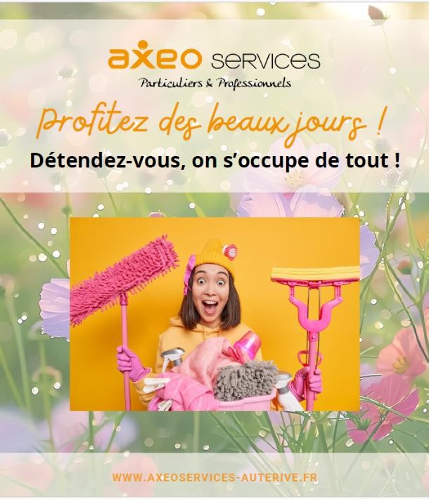 Faites le ménage de printemps avec Axeo Services !