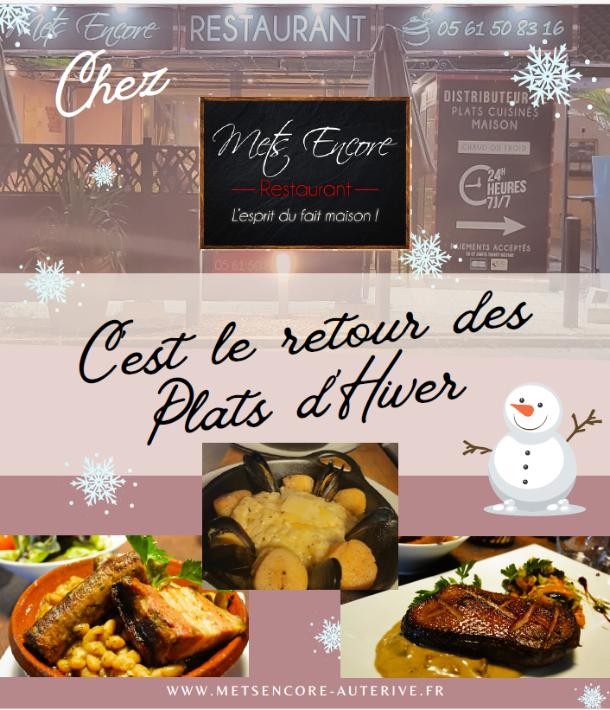 Les suggestions hivernales du Chef au restaurant Mets Encore