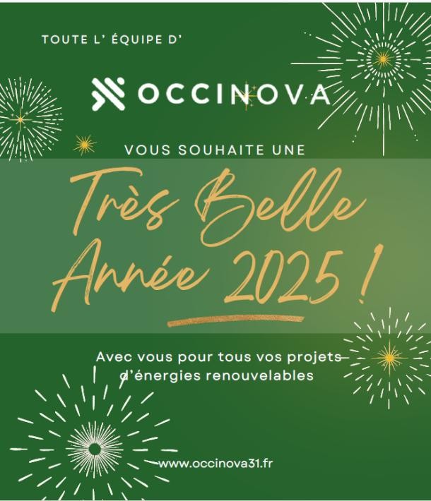 Occinova vous souhaite une excellente année 2025 !