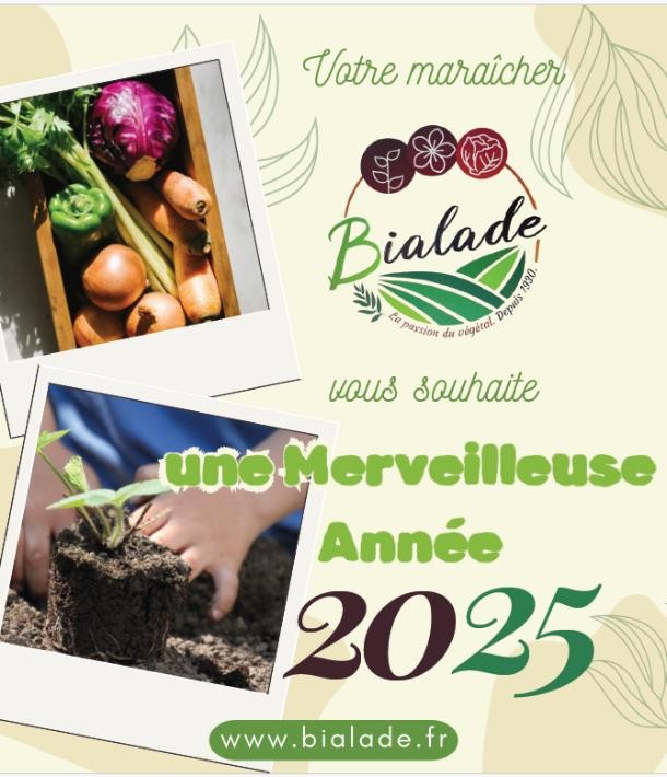 Bialade vous présente ses meilleurs vœux pour 2025 !