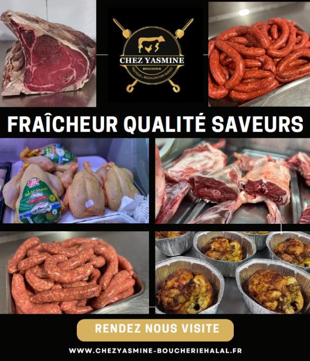 Chez Yasmine : votre boucherie et charcuterie halal !