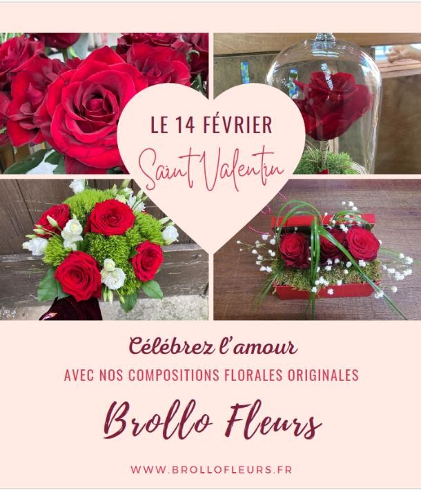 Brollo Fleurs : des créations florales uniques pour une Saint-Valentin inoubliable !