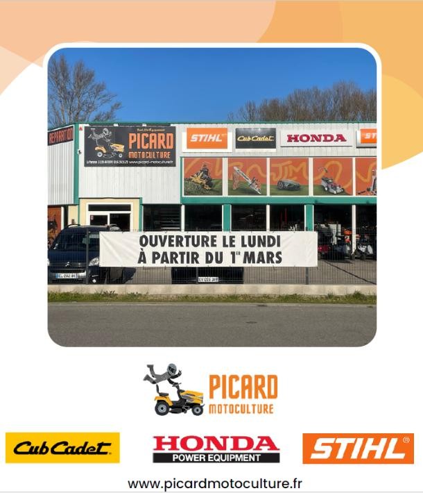 Nouveaux horaires pour mieux vous servir chez Picard Motoculture !