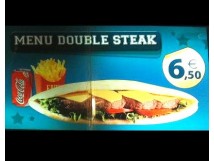 Menu Double Steak