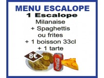 Menu Escalope Spécial Midi