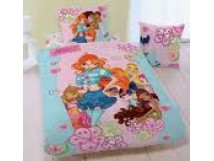 Parure de couette winx 140x200 + taie