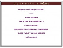 Les Desserts