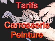 Tarifs : Carrosserie / Peinture :