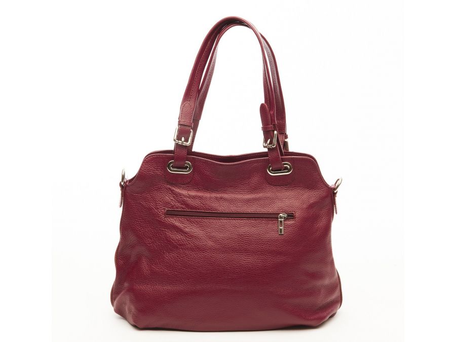 Sac cuir souple BORDEAU