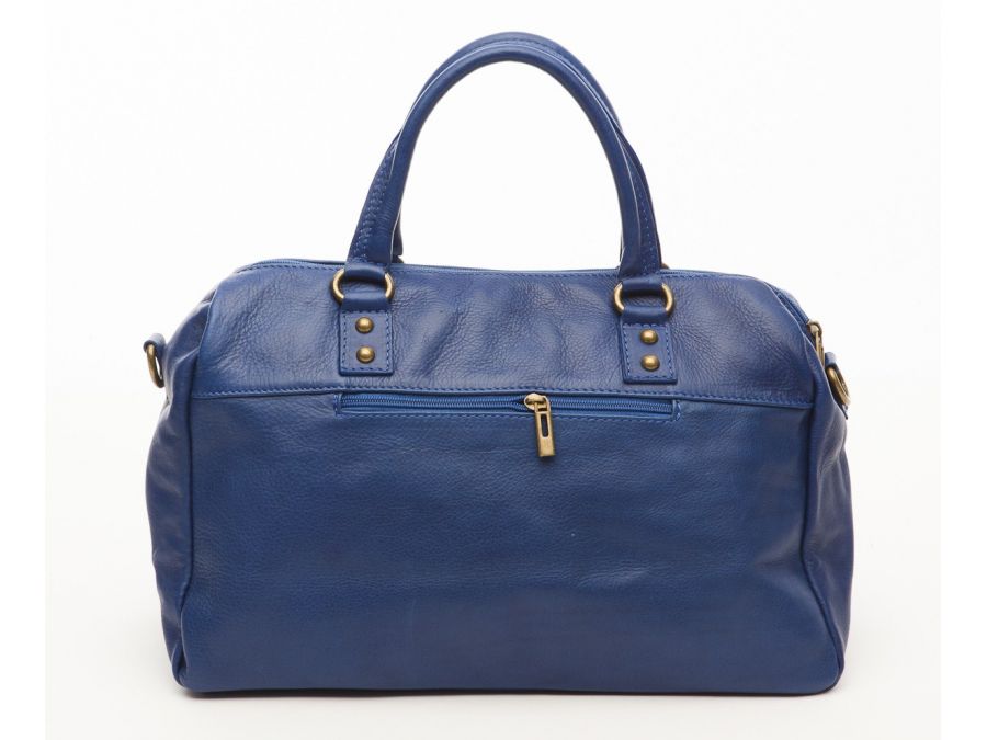 Sac cuir souple BLEU