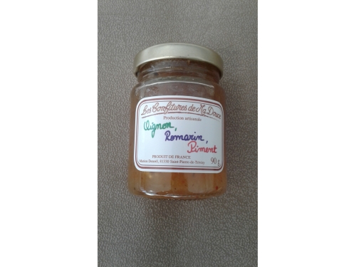 Confiture oignon romarin piment 90gr