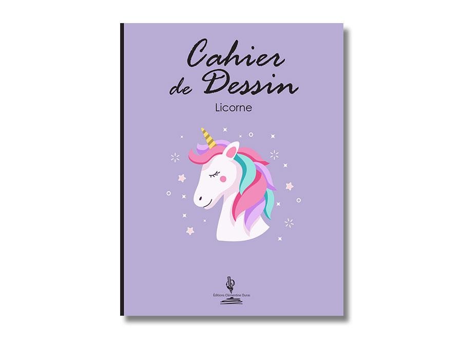 Cahier de dessin Licorne