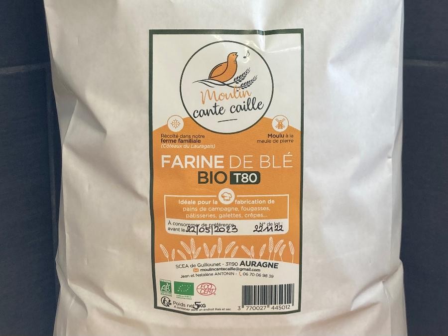 Farine Bio T80 - sachet de 5kg