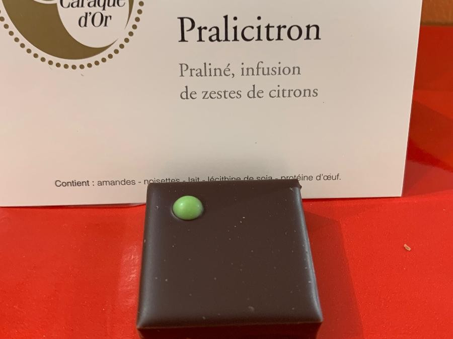 Chocolat noir Pralicitron - Le Caraque d